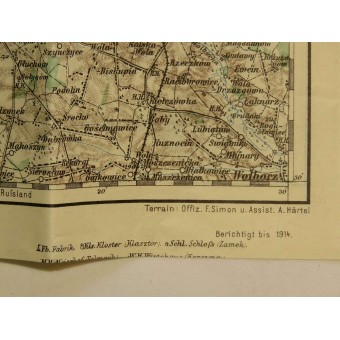 WW1 K.u.K Austrohingarian map of Strassoldo -Italien. Espenlaub militaria